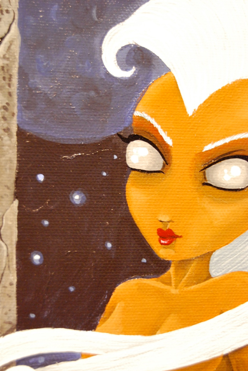 Illustration for article titled Trippy Re-Interpretations of Stan Lee's Comic Book Characters at Art Show